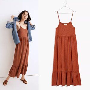 NWT Madewell Triblend Cami Empire Tiered Midi Dress